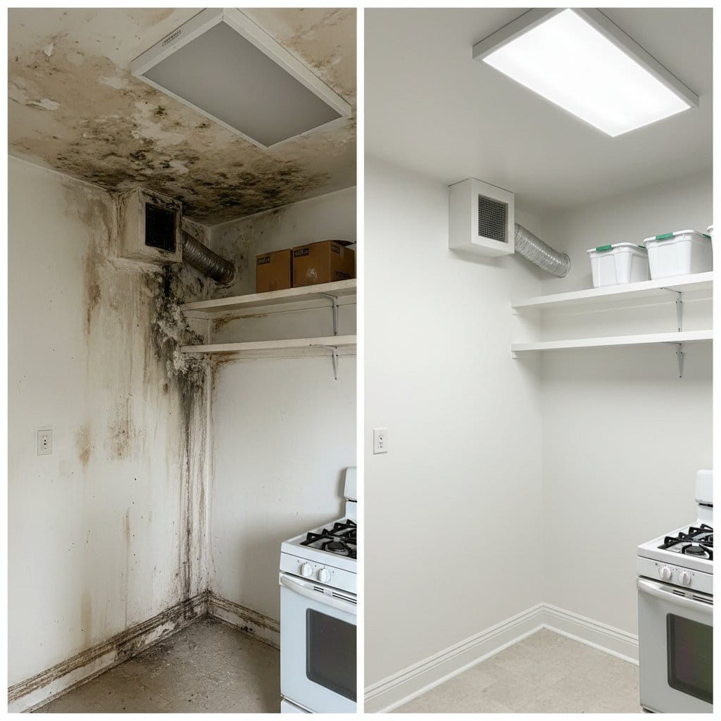 Mold Inspection & Moisture Assessment restoration β home kitchen of colonial residence in Tenafly, NJ